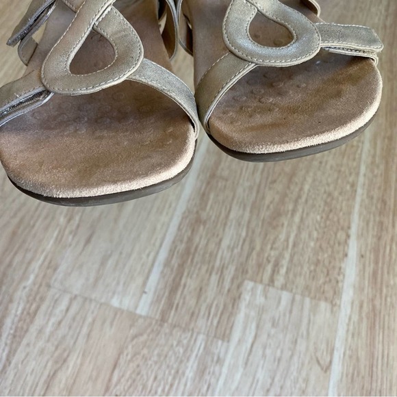 Vionic Metallic Creme Comfy Orthotic Jodie Backstrap Sandals Womens Size 10 - Picture 7 of 9